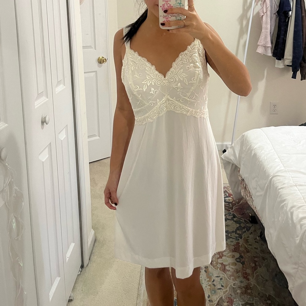 vintage white lace lingerie dresss